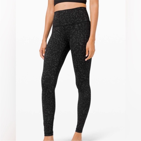lululemon athletica Pants - Lululemon Wunder Under High Rise Tight 28” Wild Thing Camo Deep Coal Multi